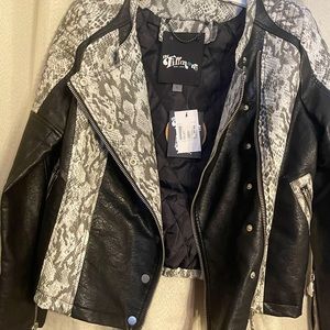 Fillmore vegan leather Moto jacket